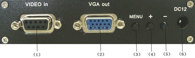 RGBHV转VGA转换器输出接口